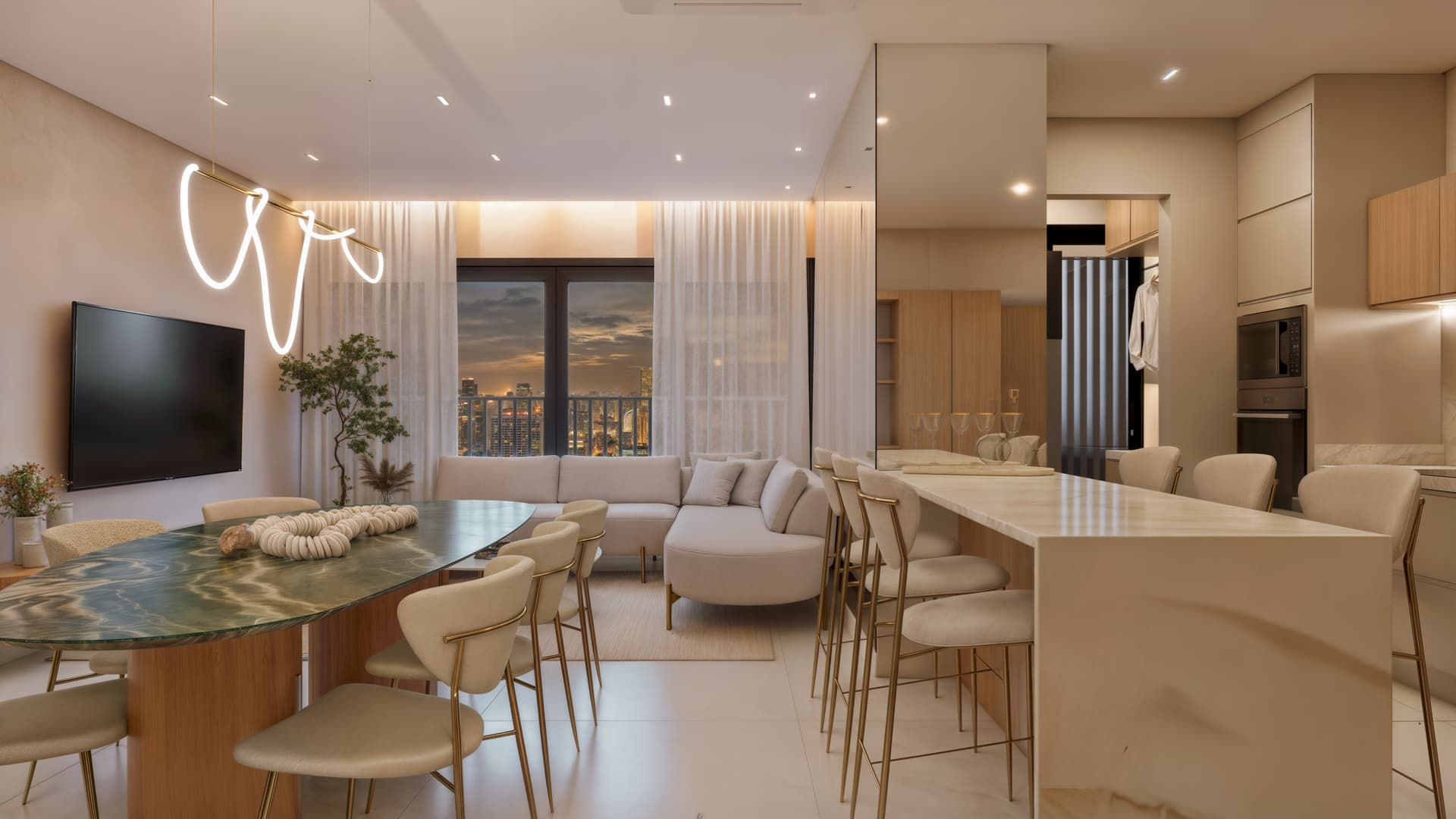 APARTAMENTO - SALA INTEGRADA